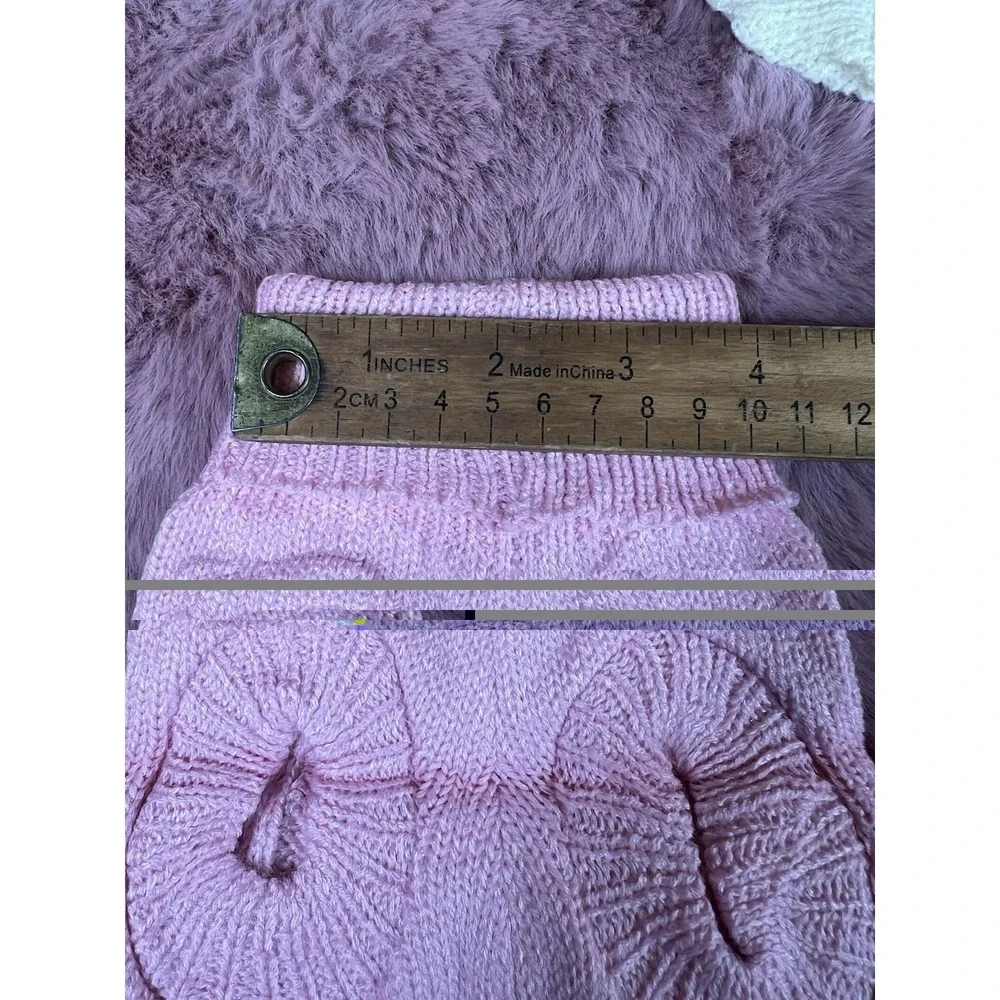 2 Pack Dog Sweaters for Small Dogs Winter Turtleneck Pink And Cream (xs-small)‎